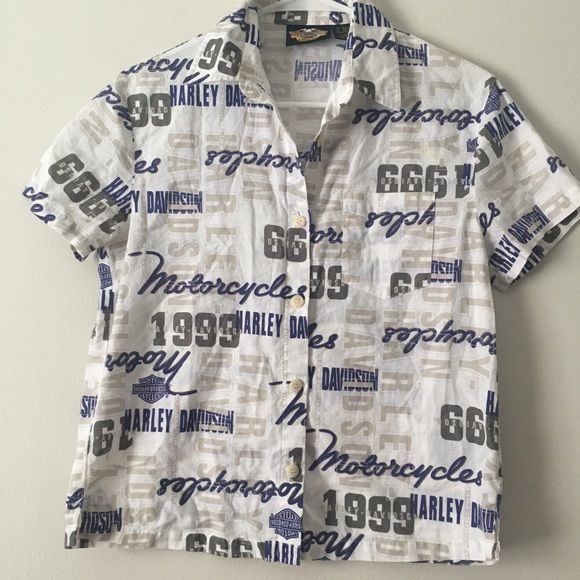 Woman’s Harley Davidson Button up Shirt Small - Picture 3 of 7